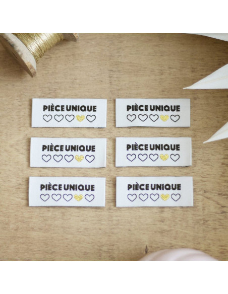 Set di 6 etichette da cucire - Pezzo unico