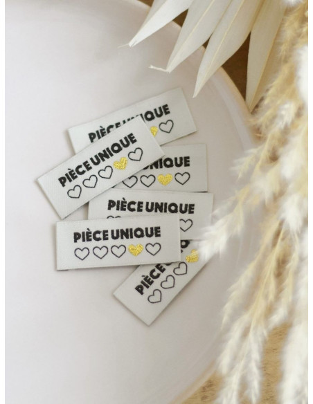 Set di 6 etichette da cucire - Pezzo unico