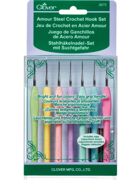 Set di uncinetti Amour Clover speciale pizzo