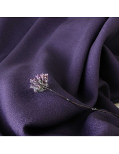 Tessuto crepe di viscosa viola - Églantine & Zoé