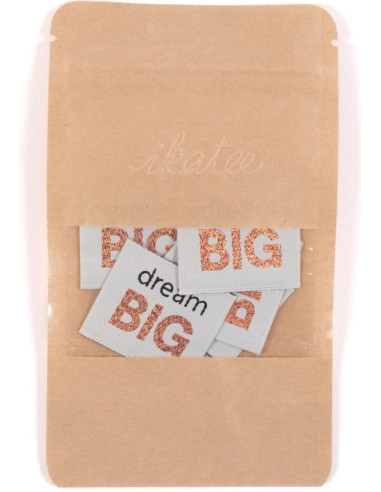 Set di 5 etichette tessute - Dream Big