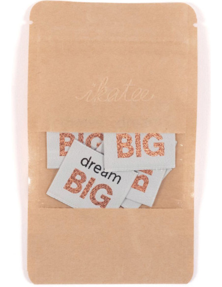 Set di 5 etichette tessute - Dream Big