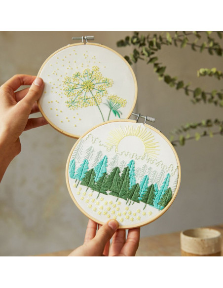Kit duo ricamo - Passeggiata nel bosco