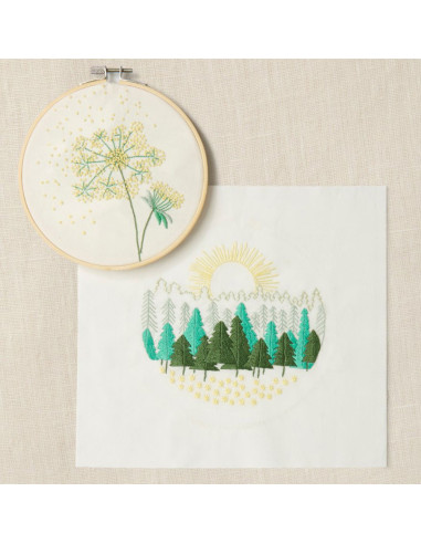 Kit duo ricamo - Passeggiata nel bosco