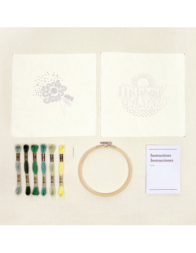 Kit duo ricamo - Passeggiata nel bosco