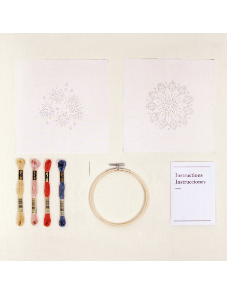 Kit duo ricamo - Fiori dell'est