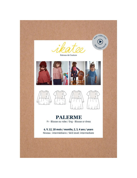 Cartamodello per blusa o abito Palermo - Ikatee