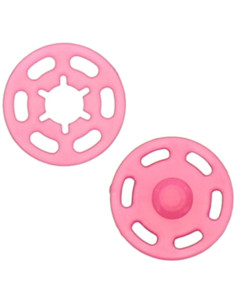 Bottone a pressione in plastica - Fucsia