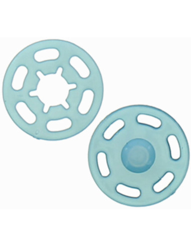 Bottone a pressione in plastica - Blu petrolio