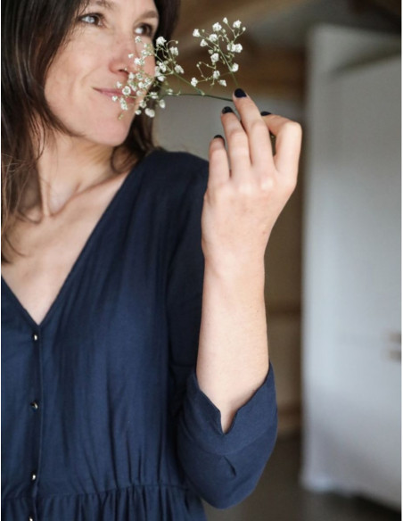 Modello di camicetta o abito Anaé - Atelier Scämmit