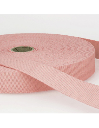 Cinghia in cotone per borse - Rosa pastello