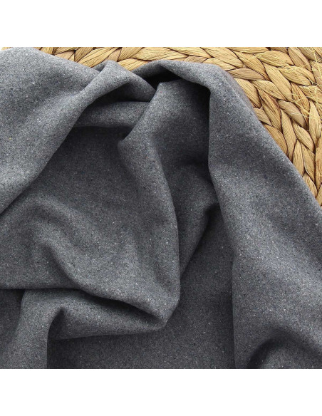 Tessuto di lana per cappotto - Grigio