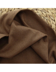 Tessuto di lana per cappotto - Cammello scuro