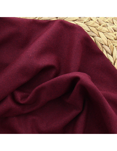 Tessuto di lana per cappotto - Bordeaux