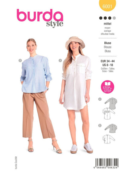 Modello di camicetta - Burda 6001