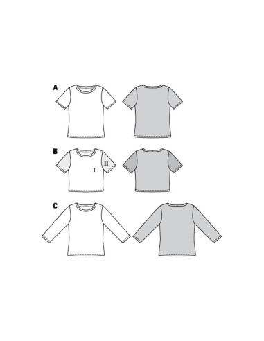 Modello di T-shirt - Burda 6010