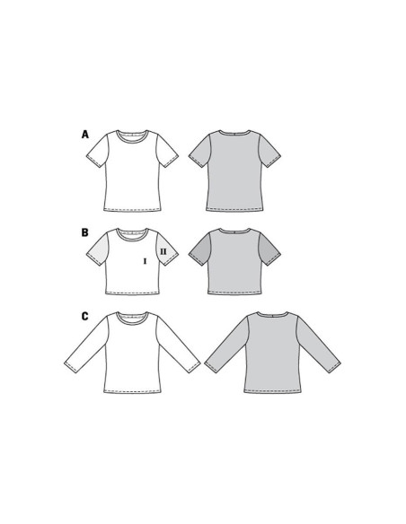 Modello di T-shirt - Burda 6010