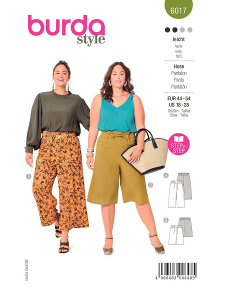 Modello di pantaloni - Burda 6017