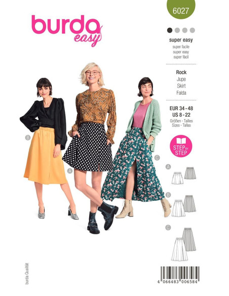 Modello di gonna - Burda 6027
