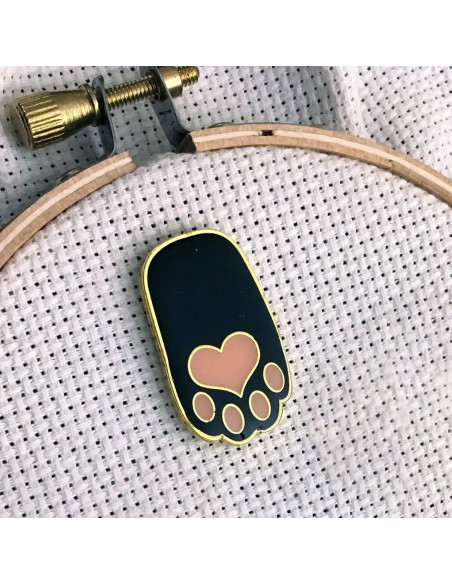 Porta-aghi magnetico - Zampa di gatto nera