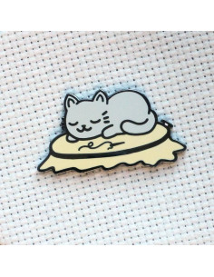 Porta-aghi magnetico - Gatto che fa il pisolino 2