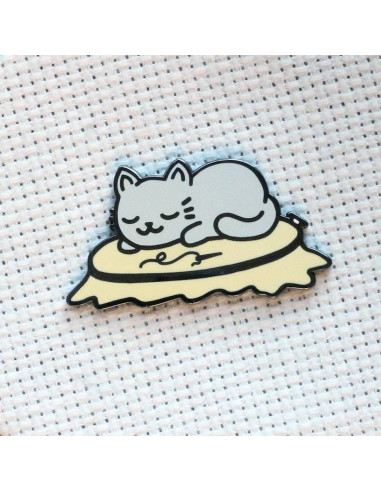 Porta-aghi magnetico - Gatto che fa il pisolino