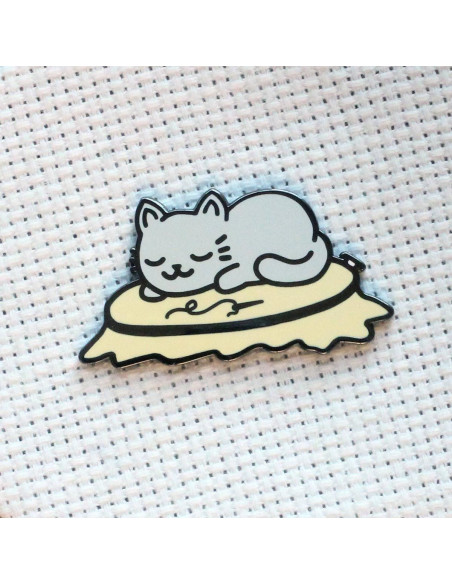 Porta-aghi magnetico - Gatto che fa il pisolino