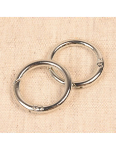 Set di 2 anelli rotti per borse 33 mm - Argento