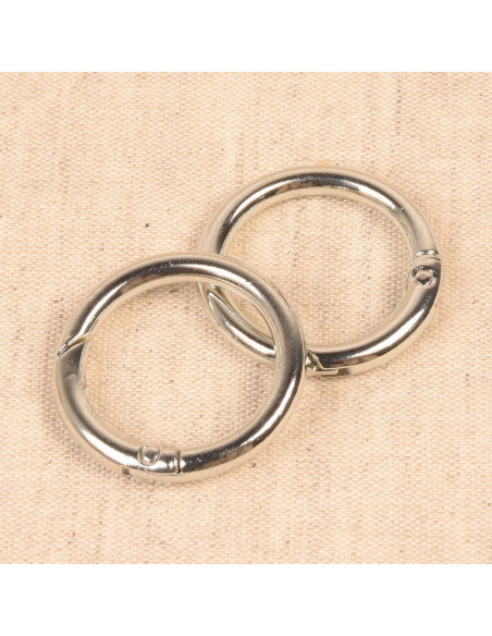 Set di 2 anelli rotti per borse 33 mm - Argento
