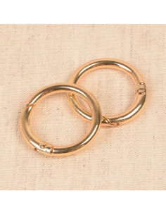 Set di 2 anelli spezzati per borse 33 mm - Oro