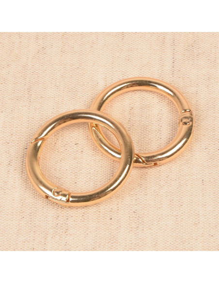 Set di 2 anelli spezzati per borse 33 mm - Oro