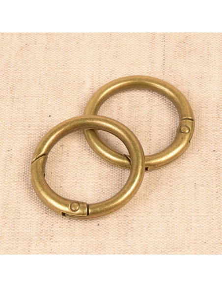 Set di 2 anelli spezzati per borse 33 mm - Bronzo
