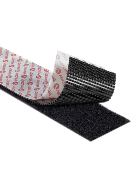Nastro autoadesivo a strappo VELCRO® Brand fissaggio estremo 50mm x 2,5M nero