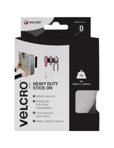 Nastro autoadesivo a strappo VELCRO® Brand fissaggio estremo 50mm x 1M bianco