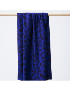 Tessuto twill viscosa - Urban Leo blu cobalto
