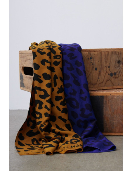 Tessuto twill viscosa - Urban Leo blu cobalto