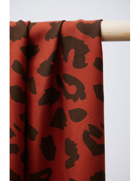 Tessuto twill viscosa - Urban Leo zucca
