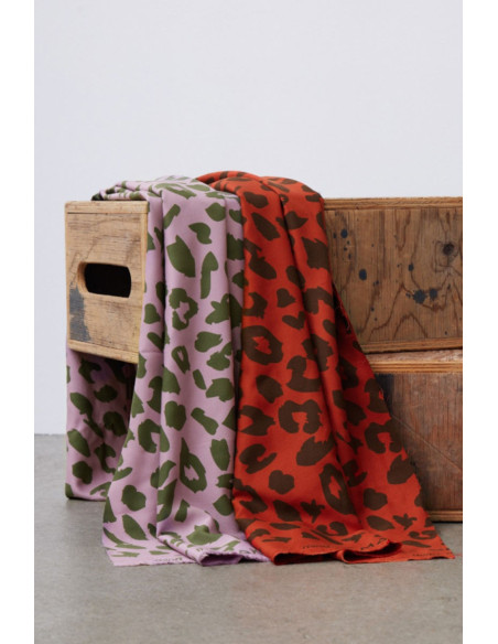 Tessuto twill viscosa - Urban Leo lilla