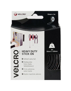 VELCRO® Brand Nastro autoadesivo a strappo fissaggio estremo 50mm x 1M nero