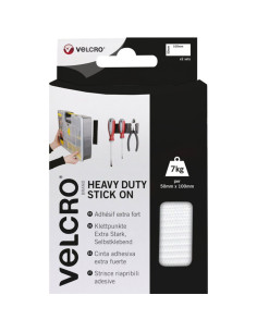 VELCRO® Brand Strisce autoadesive a presa forte 50mm x 100mm x 2 Bianco