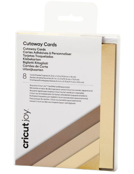 Set di 8 carte adesive con buste R20 Neutrals Cricut