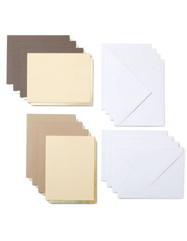 Set di 8 carte adesive con buste R20 Neutrals Cricut