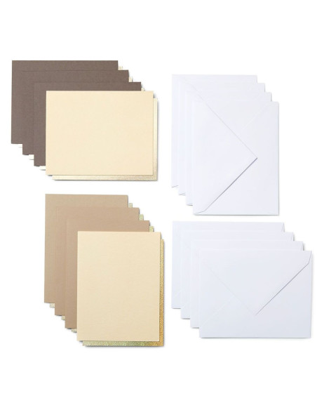 Set di 8 carte adesive con buste R20 Neutrals Cricut