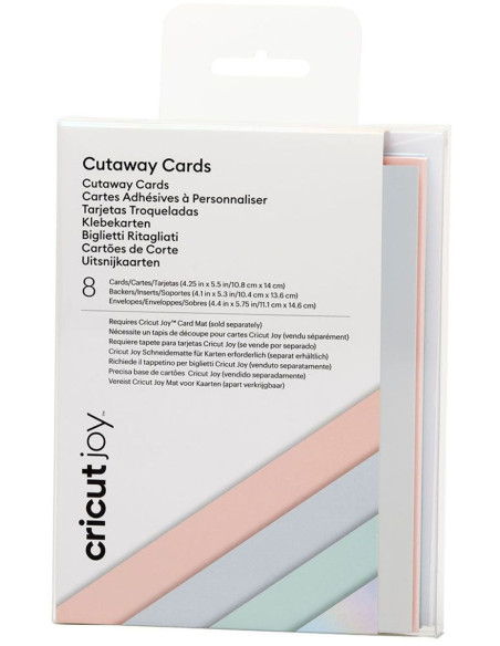 Set di 8 carte adesive con buste R20 Pastel Cricut