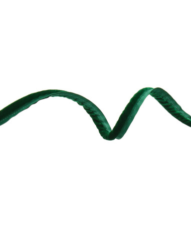 Cordoncino per arredamento in velluto - Verde
