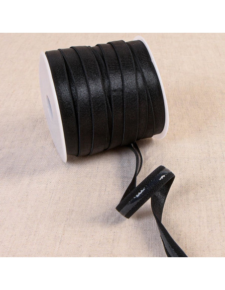 Elastico antiscivolo satinato - Nero