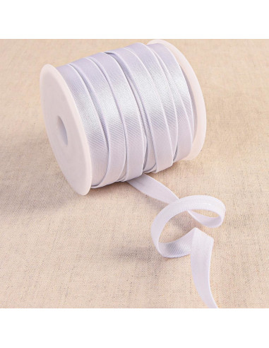 Elastico antiscivolo satinato - Bianco