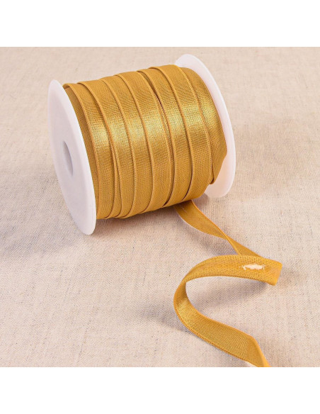 Elastico antiscivolo satinato - Senape