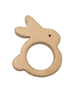 Anello da dentizione in legno - Coniglio