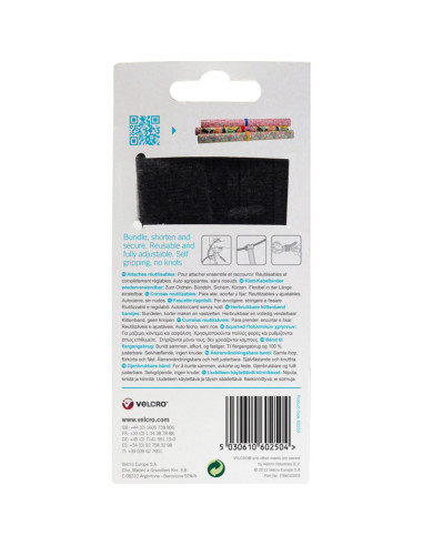VELCRO® ONE-WRAP® Fascette per cavi 12mm x 20cm x 5 multicolori